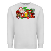 Dove Grey nurse with Christmas Premium Sweatshirt - AdoDesignShop