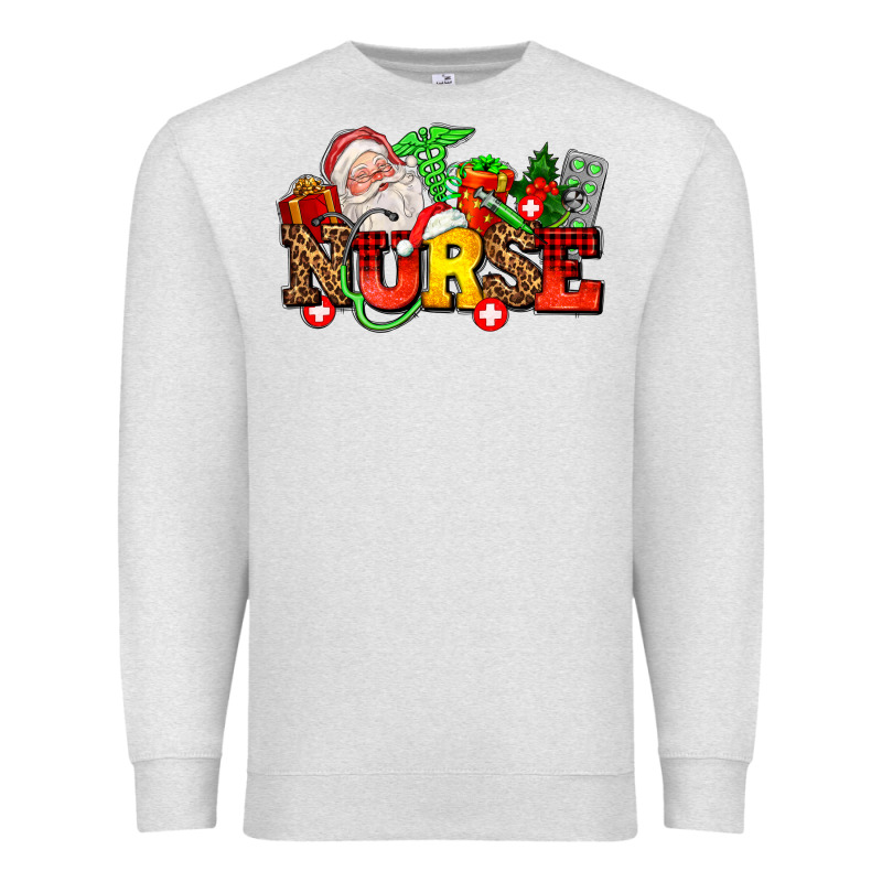 Nurse With Christmas Premium Sweatshirt by AdoDesignShop | Teevron