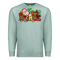Seafoam nurse with Christmas Premium Sweatshirt - AdoDesignShop