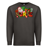 Smoke nurse with Christmas Premium Sweatshirt - AdoDesignShop