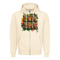 Sandshell floral leopard mama Zipper Hoodie - Zillion Design Studio
