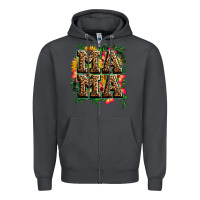 Smoke floral leopard mama Zipper Hoodie - Zillion Design Studio