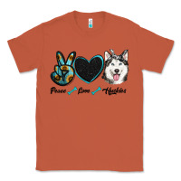 Copper peace love huskies Classic Tee - RanaPortraitStore
