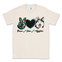 Natural peace love huskies Classic Tee - RanaPortraitStore