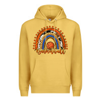 Antique Gold Basketball Rainbow Premium Hoodie - RanaPortraitStore