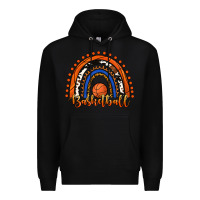 Black Basketball Rainbow Premium Hoodie - RanaPortraitStore
