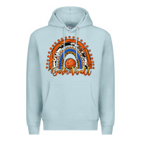 Blue Mist Basketball Rainbow Premium Hoodie - RanaPortraitStore