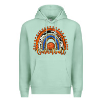 Seafoam Basketball Rainbow Premium Hoodie - RanaPortraitStore