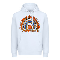 White Basketball Rainbow Premium Hoodie - RanaPortraitStore