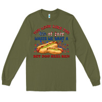 Army Green dog real bad billie wilder Long Sleeve Tee - texasbilliewilder