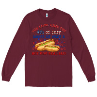 Burgundy dog real bad billie wilder Long Sleeve Tee - texasbilliewilder