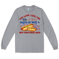 Heather Grey dog real bad billie wilder Long Sleeve Tee - texasbilliewilder