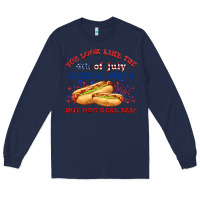 Navy dog real bad billie wilder Long Sleeve Tee - texasbilliewilder