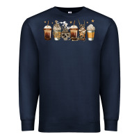 Navy skeleton coffee cups Premium Sweatshirt - Jasminsmagicworld