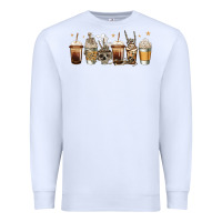 White skeleton coffee cups Premium Sweatshirt - Jasminsmagicworld