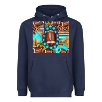 Navy football leopard turquoise gemstone sunflower Heavyweight Hoodie - JahusDesignShop