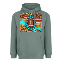Sage football leopard turquoise gemstone sunflower Heavyweight Hoodie - JahusDesignShop