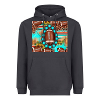 Smoke football leopard turquoise gemstone sunflower Heavyweight Hoodie - JahusDesignShop