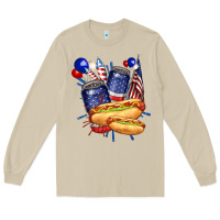 Mushroom hotdog with beers billie wilder Long Sleeve Tee - texasbilliewilder