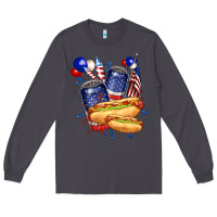 Smoke hotdog with beers billie wilder Long Sleeve Tee - texasbilliewilder