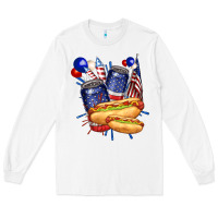 White hotdog with beers billie wilder Long Sleeve Tee - texasbilliewilder