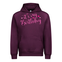 Mauve Wine it s my birthday Urban Hoodie - MaliasSmallBusiness