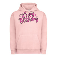 Pigment Salmon it s my birthday Urban Hoodie - MaliasSmallBusiness