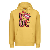 Antique Gold western love lips Premium Hoodie - MaliasSmallBusiness