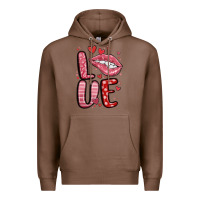 Chestnut western love lips Premium Hoodie - MaliasSmallBusiness