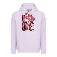 Lilac western love lips Premium Hoodie - MaliasSmallBusiness