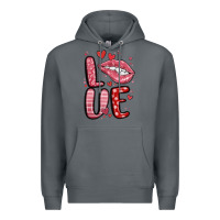 Rock western love lips Premium Hoodie - MaliasSmallBusiness