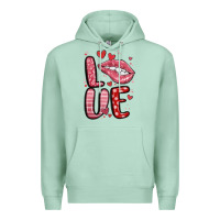 Seafoam western love lips Premium Hoodie - MaliasSmallBusiness