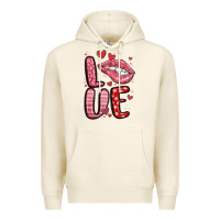 Western Love Lips Premium Hoodie | Teevron