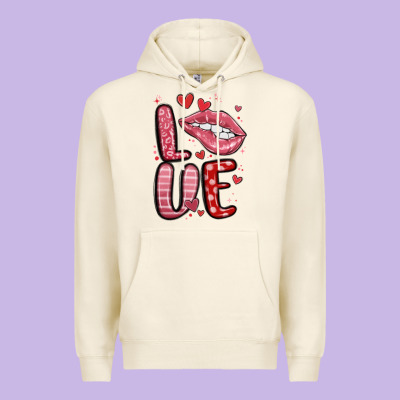 Western Love Lips Premium Hoodie Designed By Maliassmallbusiness