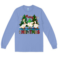 Colony Blue merry christmas duck Long Sleeve Tee - Zillion Design Studio