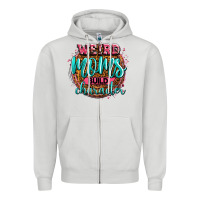 Dove Grey weird moms build character Zipper Hoodie - Zillion Design Studio