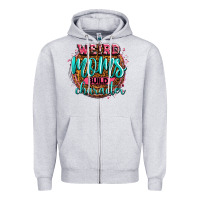 Heather Grey weird moms build character Zipper Hoodie - Zillion Design Studio