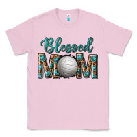 Bubblegum Pink western blessed mom with volleyball Classic Tee - texasbilliewilder