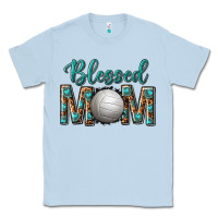 Dusty Blue western blessed mom with volleyball Classic Tee - texasbilliewilder
