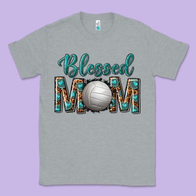 Western Blessed Mom With Volleyball Classic Tee Designed By Texasbilliewilder
