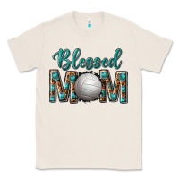Natural western blessed mom with volleyball Classic Tee - texasbilliewilder