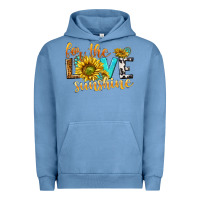 Pigment Pebble Blue for the love sunshine Urban Hoodie - NancyCooperArtShop