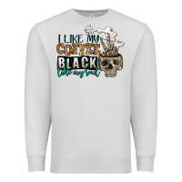 Dove Grey i like my coffee black like my soul Premium Sweatshirt - Jasminsmagicworld