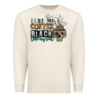 Sandshell i like my coffee black like my soul Premium Sweatshirt - Jasminsmagicworld