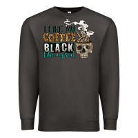 Smoke i like my coffee black like my soul Premium Sweatshirt - Jasminsmagicworld