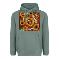 Sage football leopard sunflower Heavyweight Hoodie - JahusDesignShop