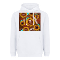 White football leopard sunflower Heavyweight Hoodie - JahusDesignShop