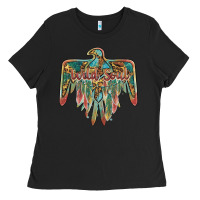Black wild soul thunderbird Ladies Tee - BarkalooDesign