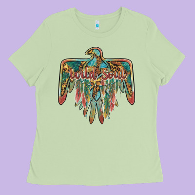 Wild Soul Thunderbird Ladies Tee Designed By Barkaloodesign