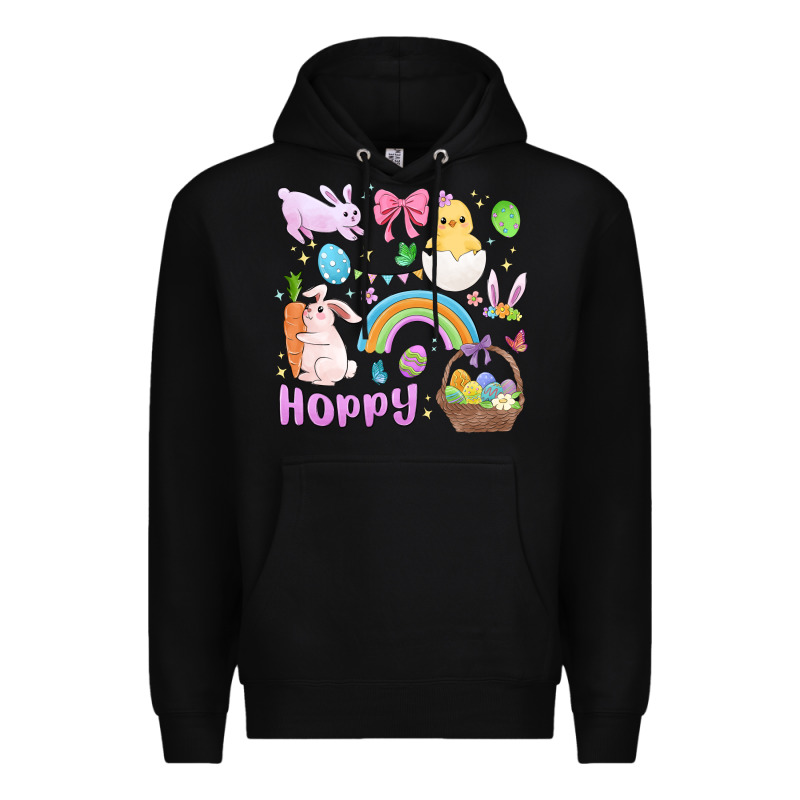 Easter Hoppy Bunny Premium Hoodie by MaliasSmallBusiness | Teevron